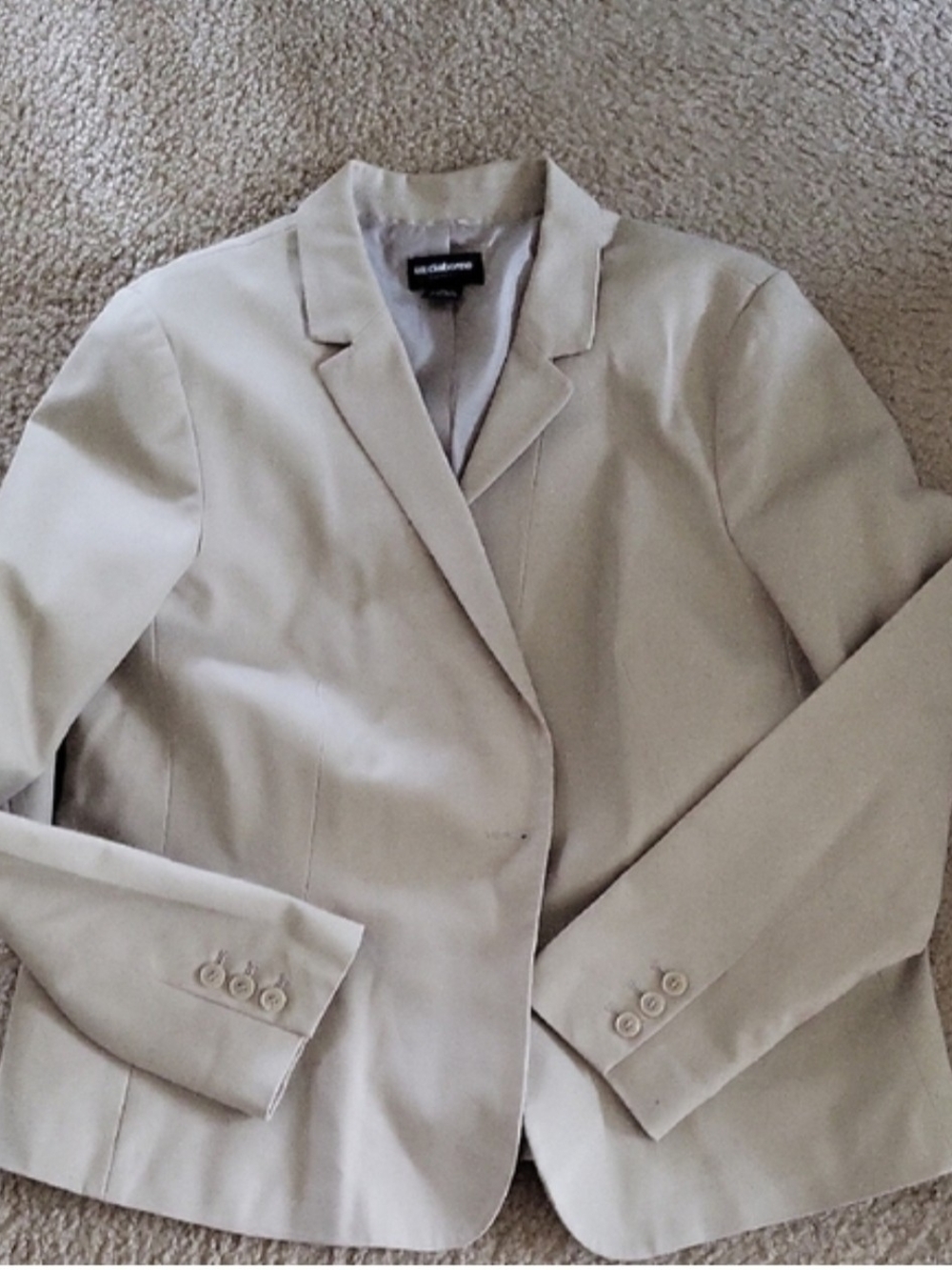 Liz Claiborne Women's Cream Blazer Jacket